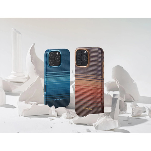 Чохол Pitaka для iPhone 16 Pro Military-Grade Protective Case Sunset Чохол Pitaka для iPhone 16 Pro Military-Grade Protective Case Sunset