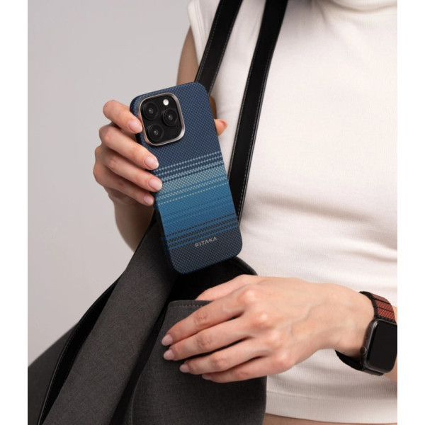 Чохол Pitaka для iPhone 16 Sunset Moonrise Tactile Woven Case Moonrise Чохол Pitaka для iPhone 16 Sunset Moonrise Tactile Woven Case Moonrise