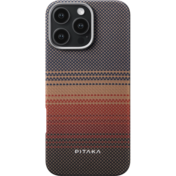 Чохол Pitaka для iPhone 16 Pro Sunset Moonrise Tactile Woven Case Sunset Чохол Pitaka для iPhone 16 Pro Sunset Moonrise Tactile Woven Case Sunset