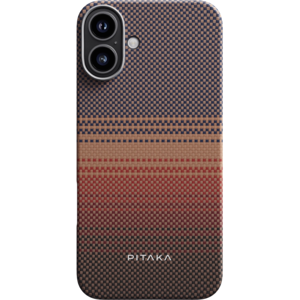 Чохол Pitaka для iPhone 16 Plus Sunset Moonrise Tactile Woven Case Sunset Чохол Pitaka для iPhone 16 Plus Sunset Moonrise Tactile Woven Case Sunset