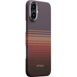 Чохол Pitaka для iPhone 16 Plus Sunset Moonrise Tactile Woven Case Sunset Чохол Pitaka для iPhone 16 Plus Sunset Moonrise Tactile Woven Case Sunset