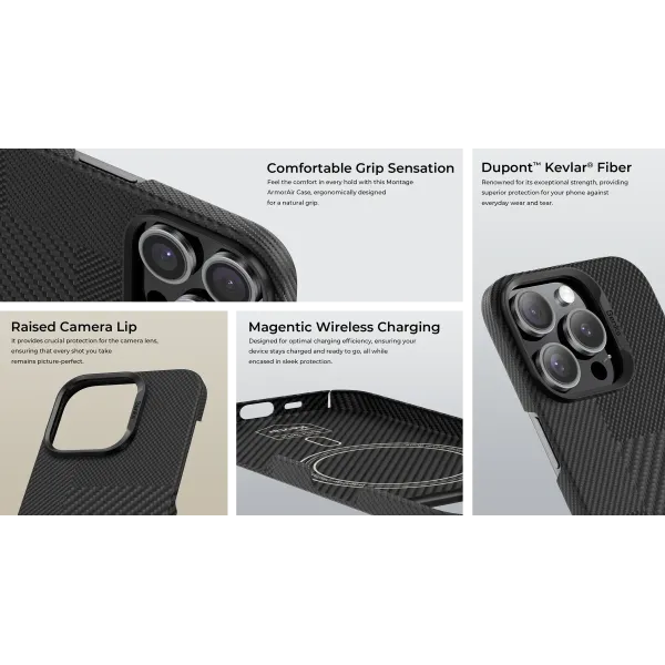 Чохол Benks MagClap ArmorAir Case Montage Black for iPhone 16