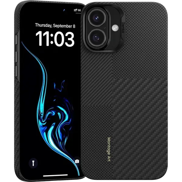 Чохол Benks MagClap ArmorAir Case Montage Black for iPhone 16 Plus