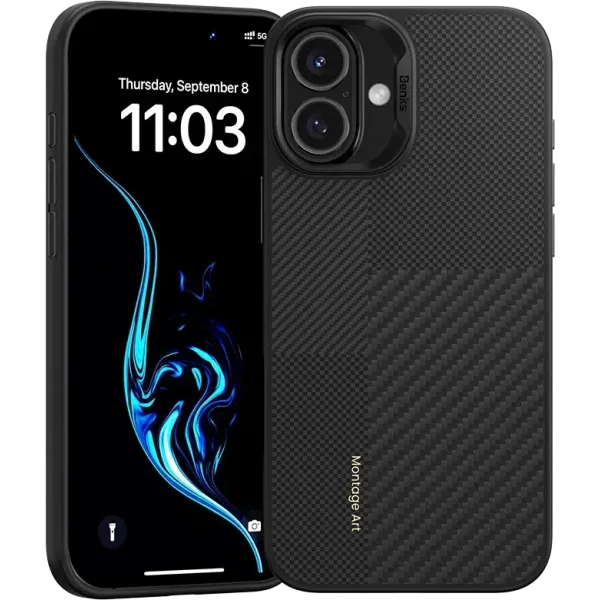 Чохол Benks MagClap ArmorPro Case Montage Black for iPhone 16 Plus