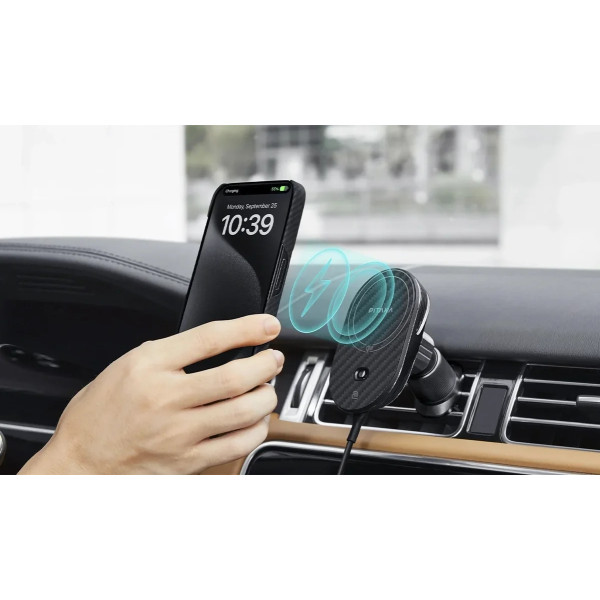 Тримач Pitaka Car Holder Air Vent MagEZ Car Mount Pro 2 Qi2 15W Black Тримач Pitaka Car Holder Air Vent MagEZ Car Mount Pro 2 Qi2 15W Black