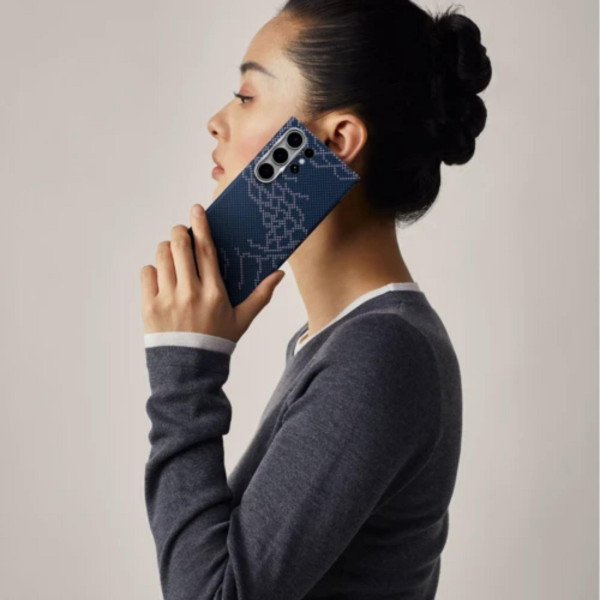 Pitaka Snake Ridge Tactile Woven Case with MagEZ Grip Snowy Day for iPhone 16 Pro Max Pitaka Snake Ridge Tactile Woven Case with MagEZ Grip Snowy Day for iPhone 16 Pro Max