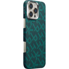 Pitaka Monogram Tactile Woven Case Dark Green for iPhone 16 Pro Max