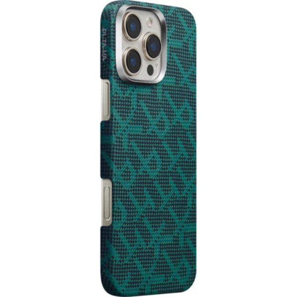 Pitaka Monogram Tactile Woven Case Dark Green for iPhone 16 Pro Max Pitaka Monogram Tactile Woven Case Dark Green for iPhone 16 Pro Max