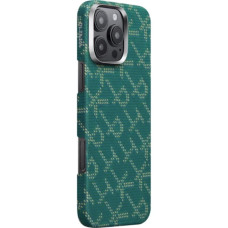 Pitaka Monogram Tactile Woven Case Gold/Green for iPhone 16 Pro