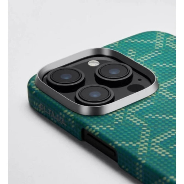 Pitaka Monogram Tactile Woven Case Dark Green for iPhone 16 Pro Pitaka Monogram Tactile Woven Case Dark Green for iPhone 16 Pro