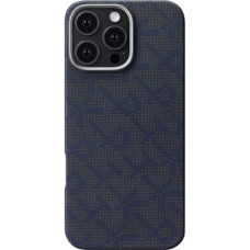 Чохол Pitaka для iPhone 16 Pro Monogram Tactile Woven Case Black/Blue