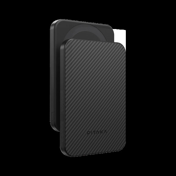 Зовнішній акумулятор Pitaka 5000mAh Aramid Fiber Magnetic 15W Black/Grey (Twill)
