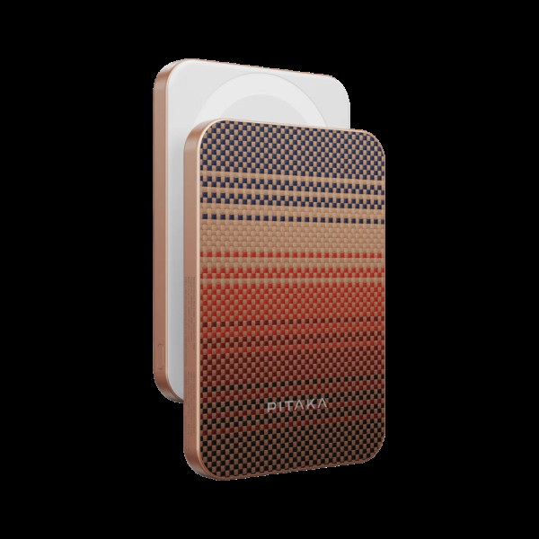 Зовнішній акумулятор Pitaka 5000mAh Aramid Fiber Magnetic 15W Sunset Зовнішній акумулятор Pitaka 5000mAh Aramid Fiber Magnetic 15W Sunset