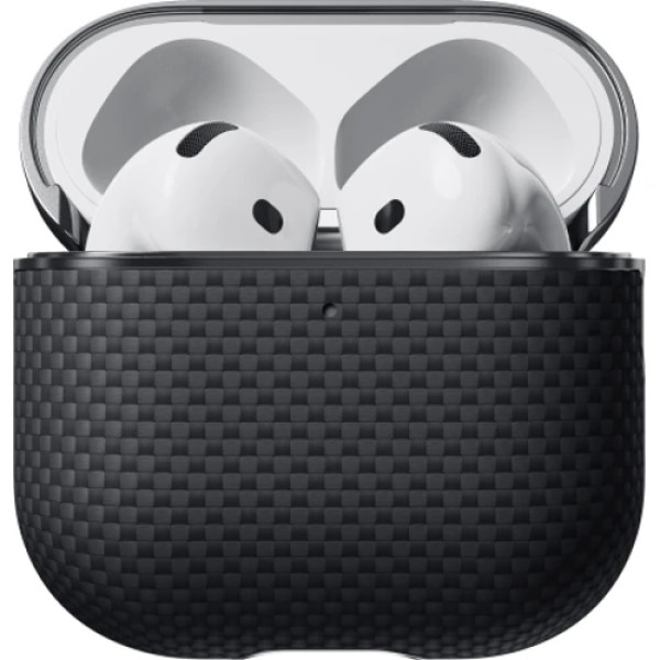 Чохол для навушників Pitaka Aramid Fiber Case Black/Gray (APM2404) for AirPods 4 Чохол для навушників Pitaka Aramid Fiber Case Black/Gray (APM2404) for AirPods 4