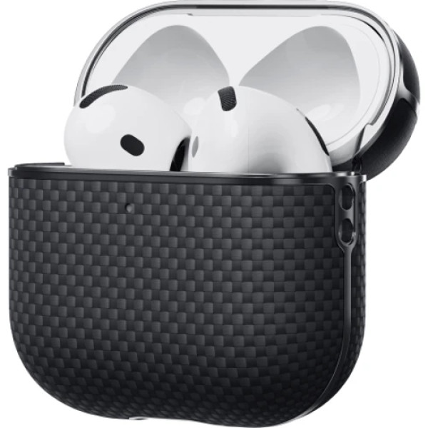 Чохол для навушників Pitaka Aramid Fiber Case Black/Gray (APM2404) for AirPods 4 Чохол для навушників Pitaka Aramid Fiber Case Black/Gray (APM2404) for AirPods 4