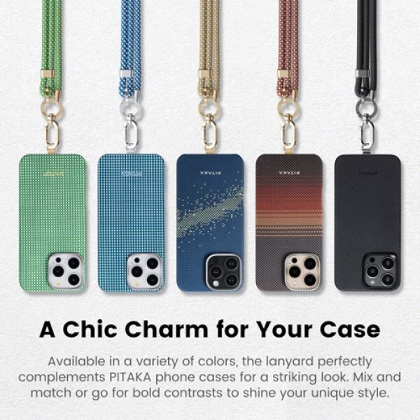 Ремінець для смартфона Pitaka 3 in 1 Phone Strap Ocean Blue (MSB2403) Ремінець для смартфона Pitaka 3 in 1 Phone Strap Ocean Blue (MSB2403)