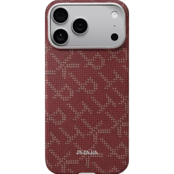 Чехол для iPhone Pitaka Edge Case PTK Leaping Gold/Red (KI1702PTKP) для iPhone 17 Pro Max