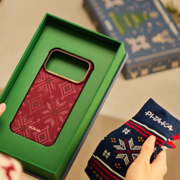 Чехол для iPhone Pitaka Threads of Winter Case Scarlett (TWC202502) для iPhone 17 Pro Max