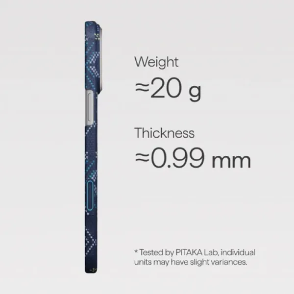 Чехол для iPhone Pitaka Threads of Winter Case Navy (TWC202504) для iPhone 17 Pro