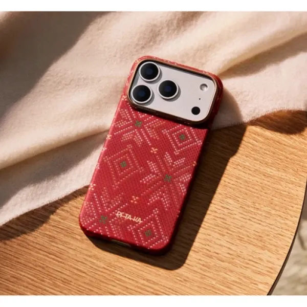 Чехол для iPhone Pitaka Threads of Winter Case Scarlett (TWC202501) для iPhone 17 Pro