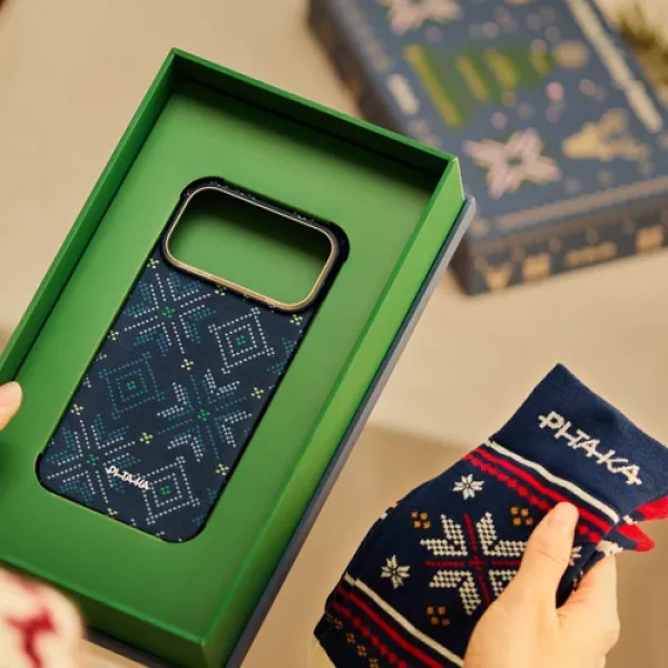 Чехол для iPhone Pitaka Threads of Winter Case Navy для iPhone Air