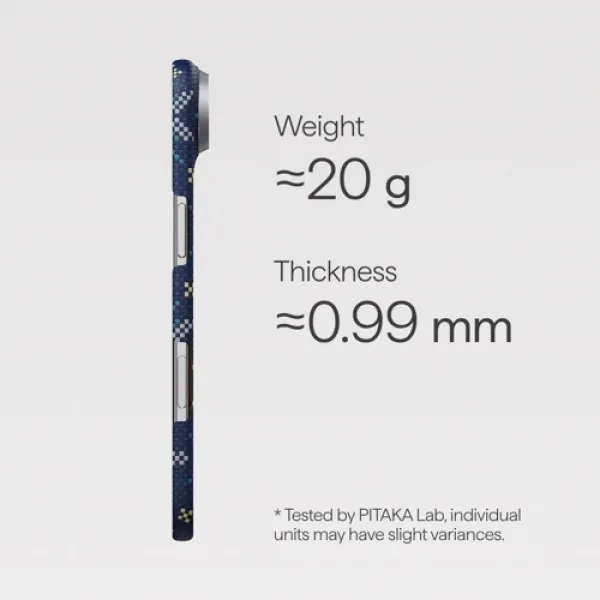 Чехол для iPhone Pitaka Threads of Winter Case Navy для iPhone Air