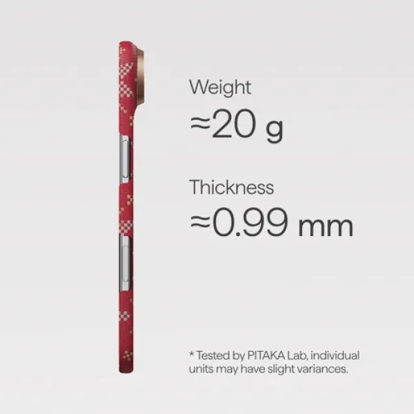 Чехол для iPhone Pitaka Threads of Winter Case Scarlett для iPhone Air