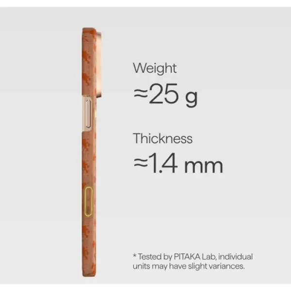 Чехол для iPhone Pitaka Edge Case PitaTap Amber для iPhone 16 Pro