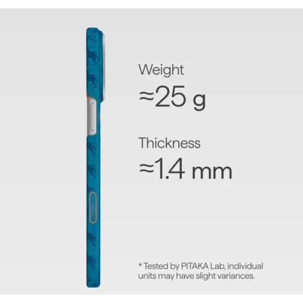 Чехол для iPhone Pitaka Edge Case PitaTap Indigo для iPhone 17 Pro