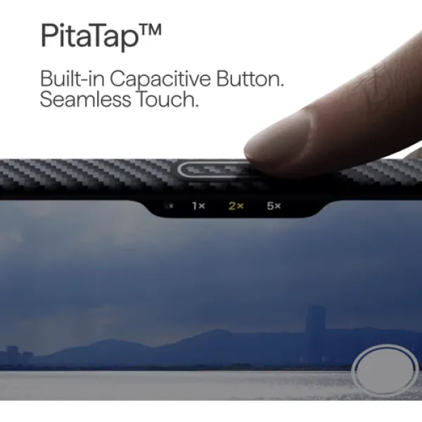 Чехол для iPhone Pitaka Edge Case PitaTap 600D Black/Grey (KI1602PA) для iPhone 16 Pro