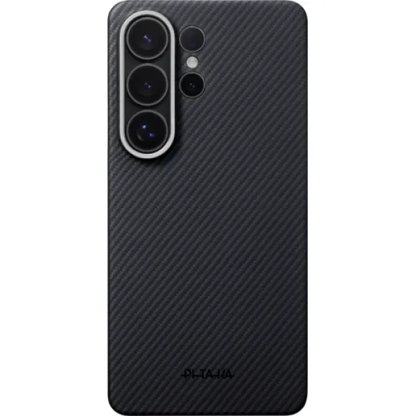 Чехол для телефона Pitaka Edge Case Aaron Button 600D Twill Black/Grey (KS2601U) для Samsung S948 Galaxy S26 Ultra