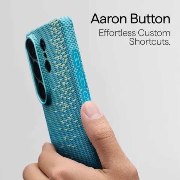 Чехол для телефона Pitaka Edge Case Aaron Button Lucid Blue (KS2607U) для Samsung S948 Galaxy S26 Ultra