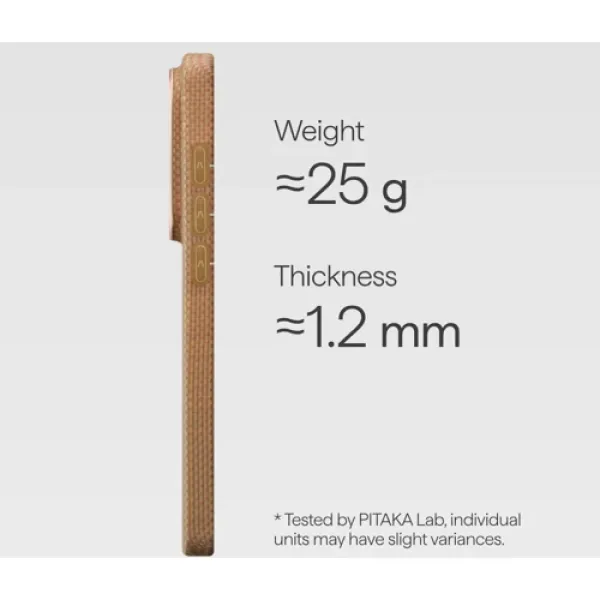 Чехол для телефона Pitaka Edge Case Aaron Button Golden Glint (KS2606U) для Samsung S948 Galaxy S26 Ultra