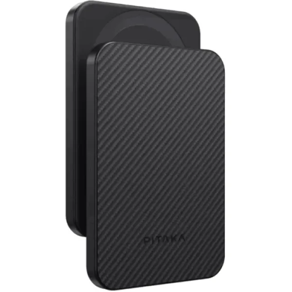 Внешний аккумулятор Pitaka Power Bank 10000mAh Aramid Fiber Magnetic 15W Black/Grey (PBQ2501)