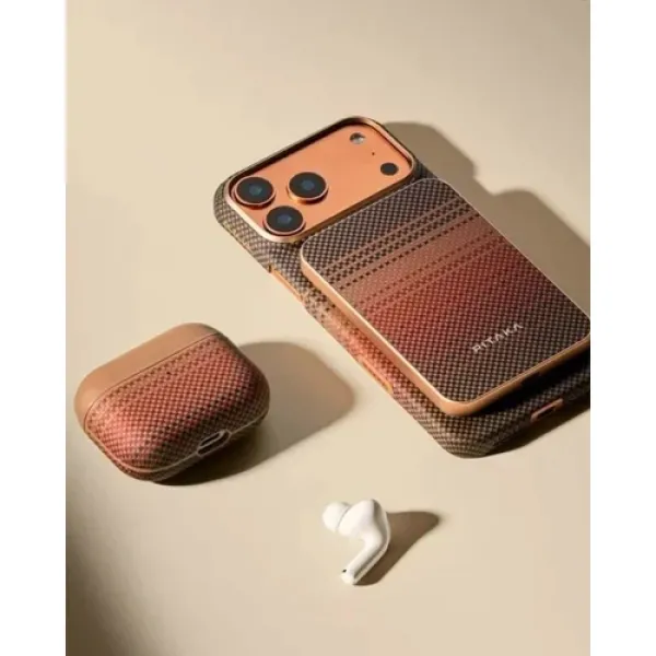 Чехол для наушников Pitaka Aramid Fiber Magnetic Case Sunset (APM2502) для AirPods Pro 3