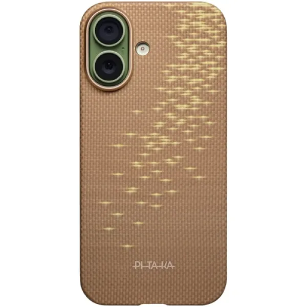 Чехол Pitaka для iPhone 17 Edge Case Golden Glint (KI1701AG)