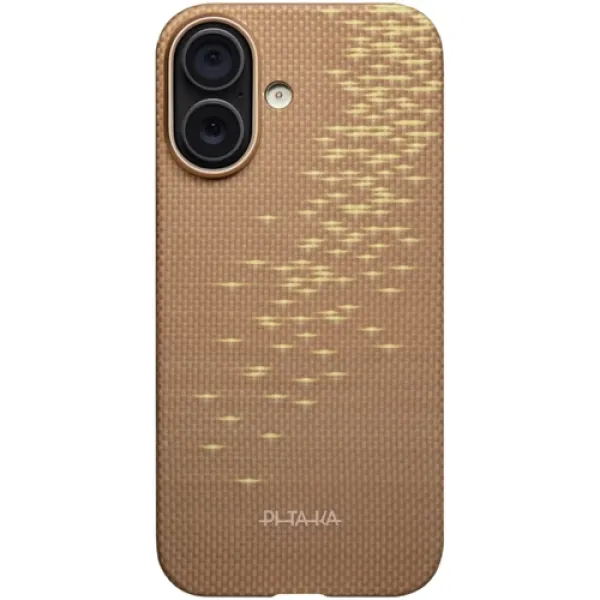 Чехол Pitaka для iPhone 17 Edge Case Golden Glint (KI1701AG)