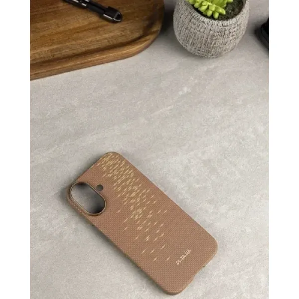 Чехол Pitaka для iPhone 17 Edge Case Golden Glint (KI1701AG)