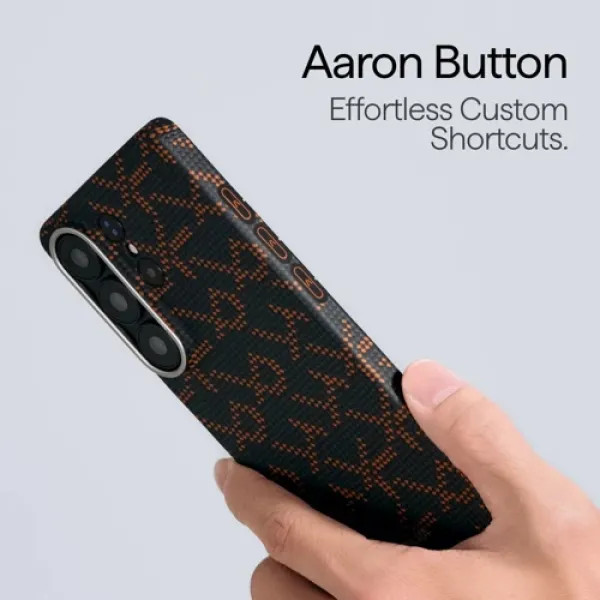 Чeхол Pitaka Edge Case PTK Leaping Orange/Black для Samsung S948 Galaxy S26 Ultra