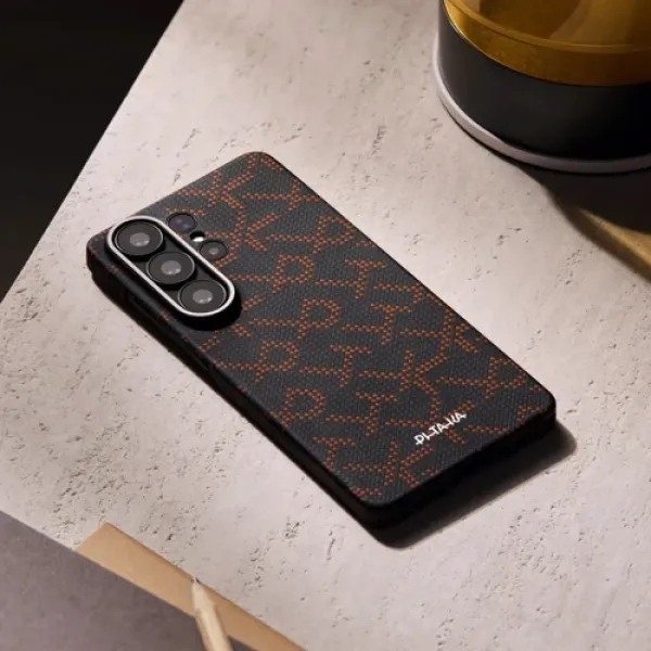 Чeхол Pitaka Edge Case PTK Leaping Orange/Black для Samsung S948 Galaxy S26 Ultra