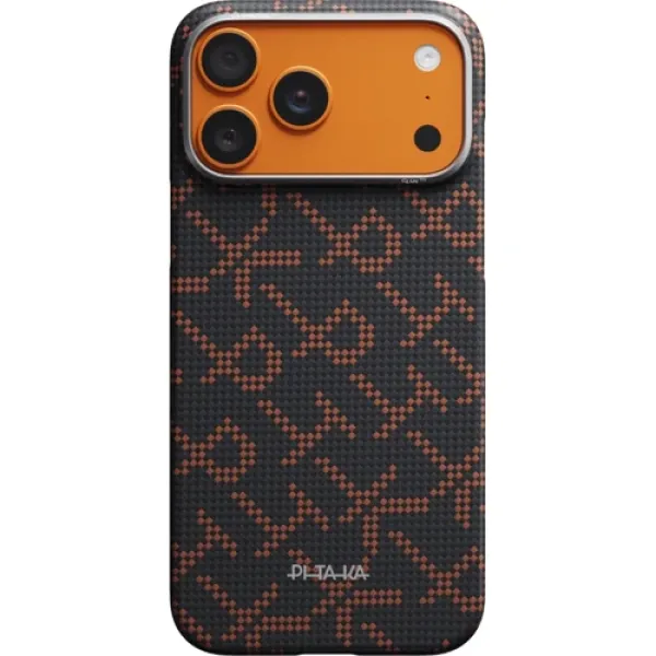 Чехол Pitaka Edge Case PTK Leaping Orange/Black для iPhone 17 Pro
