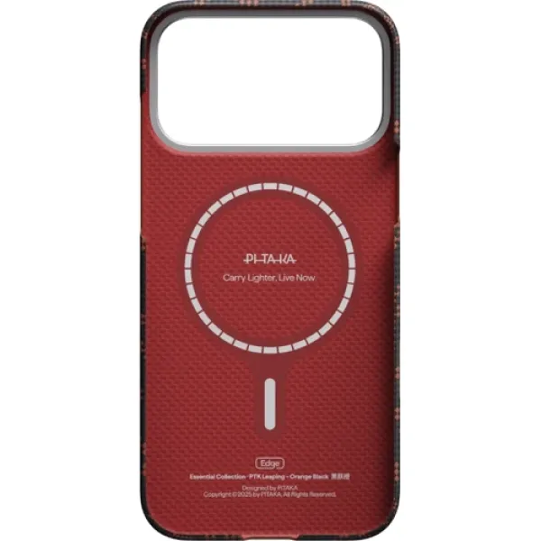 Чехол Pitaka Edge Case PTK Leaping Orange/Black для iPhone 17 Pro