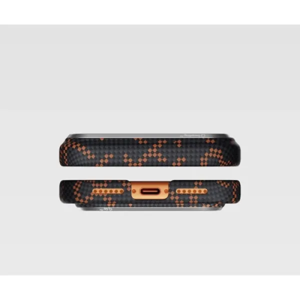 Чехол Pitaka Edge Case PTK Leaping Orange/Black для iPhone 17 Pro