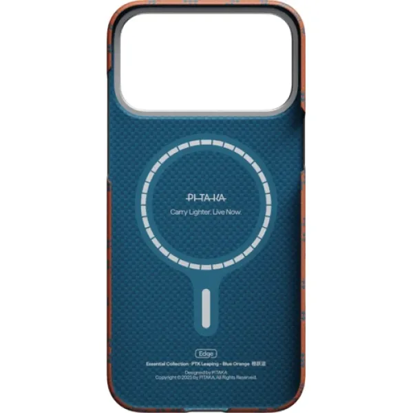 Чехол Pitaka Edge Case PTK Leaping Blue/Orange для iPhone 17 Pro