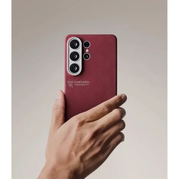 Чехол Pitaka Edge Case Aaron Button Harvard Crimson для Samsung S948 Galaxy S26 Ultra