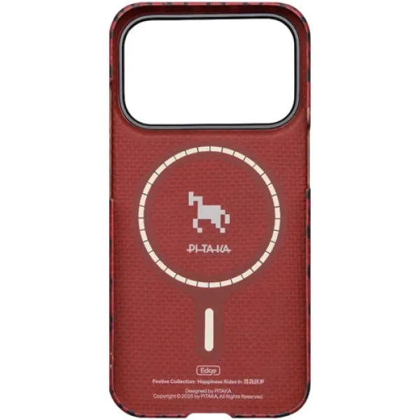 Чехол Pitaka Edge Case PitaTap Maroon для iPhone 17 Pro