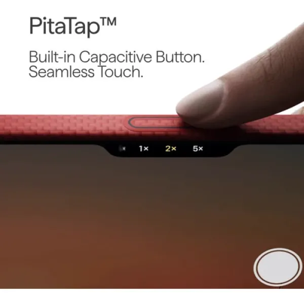 Чехол Pitaka Edge Case PitaTap Cinnabar для iPhone 17 Pro Max