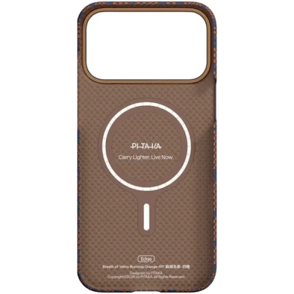 Чехол Pitaka Edge Case PitaTap Burning Orange для iPhone 17 Pro Max