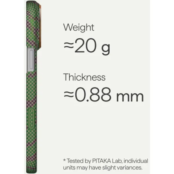 Чехол Pitaka Edge Case PitaTap Sprout Surge для iPhone 17 Pro Max
