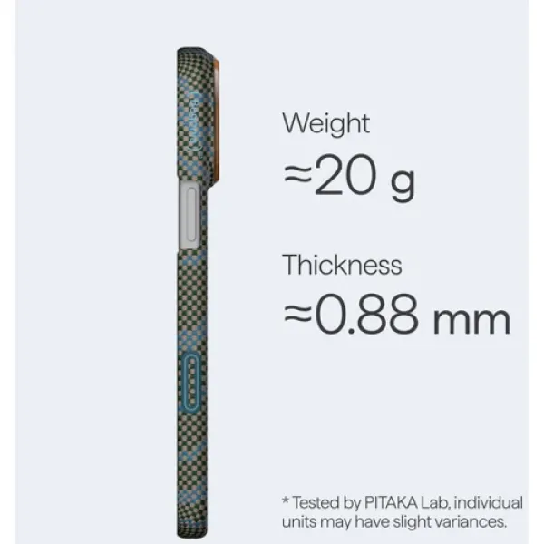 Чехол Pitaka Edge Case PitaTap Dive Green для iPhone 17 Pro
